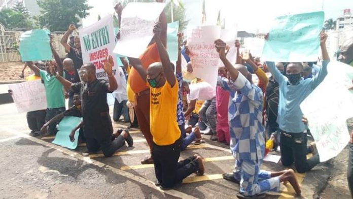 Pained IMSUBEB Contractors Protest Non-Payment In Imo