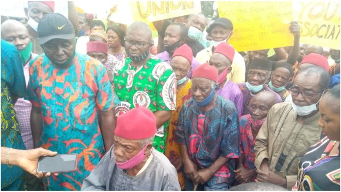 Man, 91 Leads Protest To Obiano Over Trouble In Community