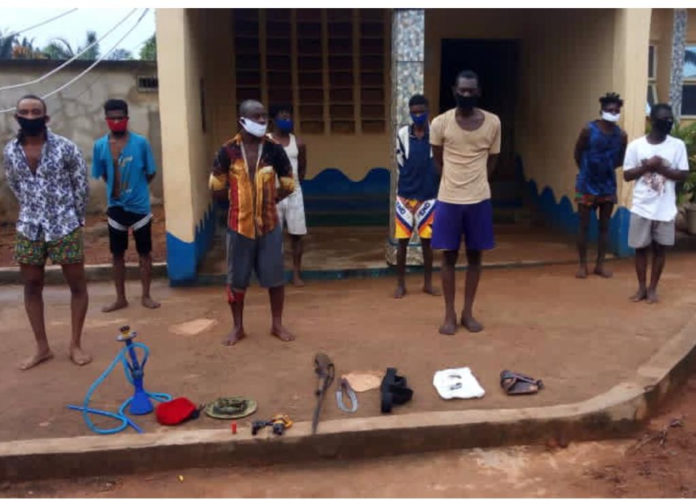 8 Suspected Cultists In Arrested In Okija, ArmsRecovered