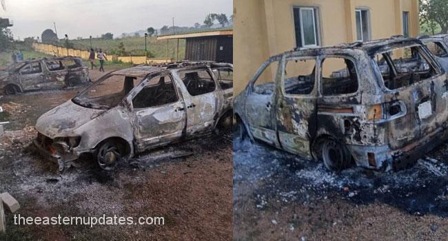 Gunmen Storm Ebonyi Community, Set Vehicle Ablaze