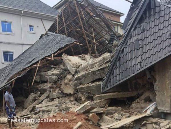 Agony As Many Trapped Following Church Collapse In Anambra
