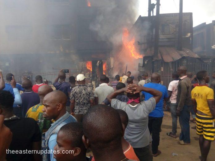 Agony As 12 Shops Are Gutted By Fire In Anambra Market