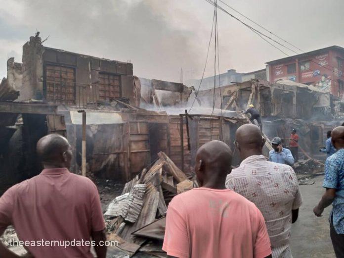 Over 600 Shops Goods Destroyed As Fire Guts Anambra Plaza