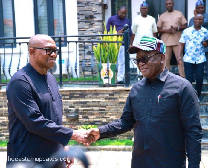 2023 Ortom Endorses Obi, Says Only Him Can Deliver Nigeria
