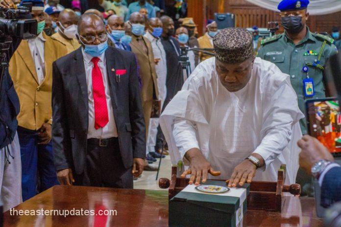 Ugwuanyi Tables ₦166.6B 2023 Budget To State Assembly