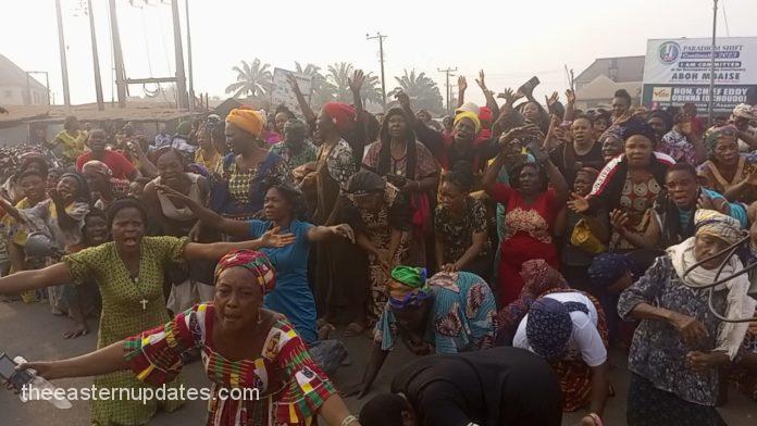 ESN Imo Women Protest Monarch’s Continued Detention