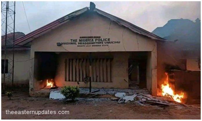 Unknown Gunmen Attack, Burn Police Station In Anambra