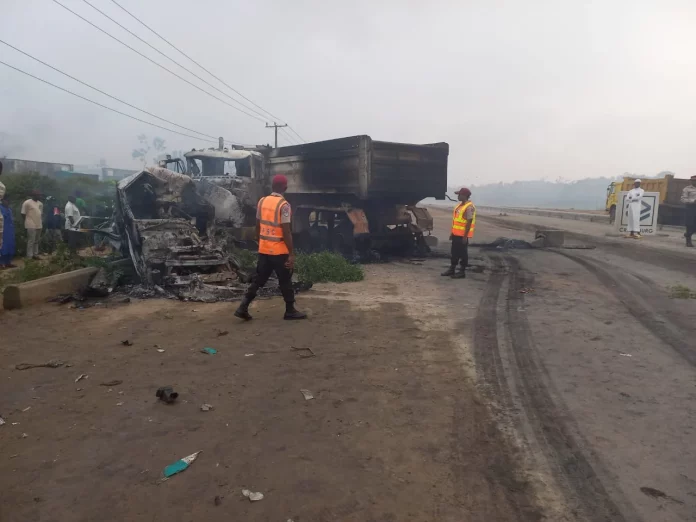 39 Escape Death As Truck Rams Into Bus In Anambra