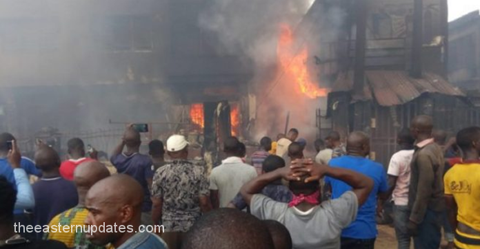 Traders Lament Bitterly As Fire Guts Shops In Anambra