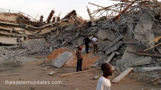 Pandemonium As 2 Buildings Collapse In Imo