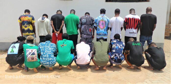 13 Suspected ‘Yahoo Boys’ In School Arrested By EFCC In Enugu