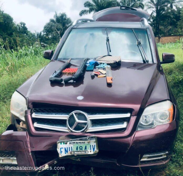 Guns Recovered As Kidnappers Dump Vehicle, Escape In Anambra