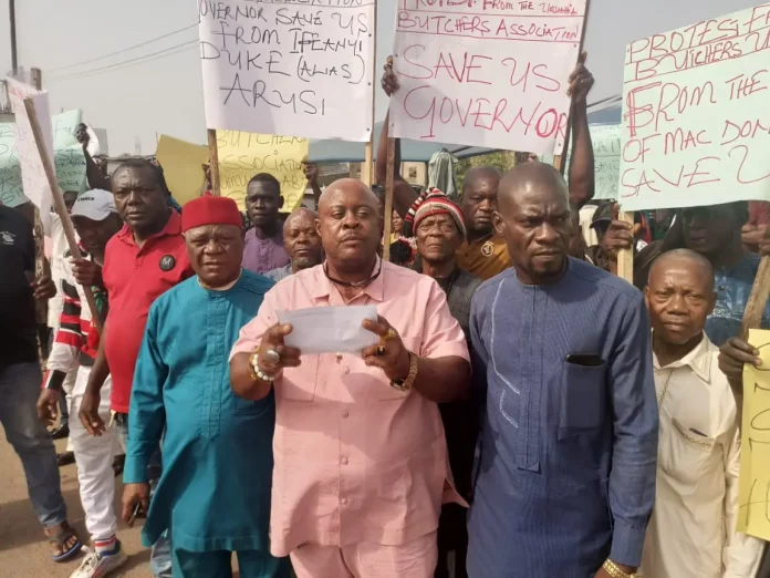 Butchers Association Protest Alleged Eviction Threat In Abia