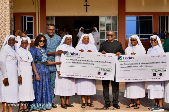 Obi Donates ₦75m To Immaculate Heart Hospital In Anambra