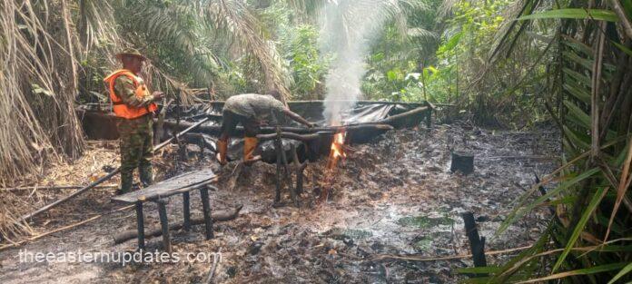Oil Theft: Army Uncovers 2 Bunkering Sites In Abia, Rivers