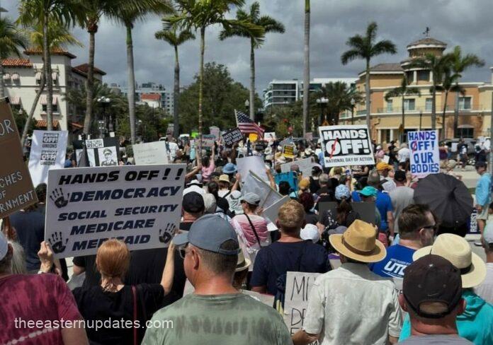 ‘Hands Off’ Protests Against Trump, Musk Spread In US
