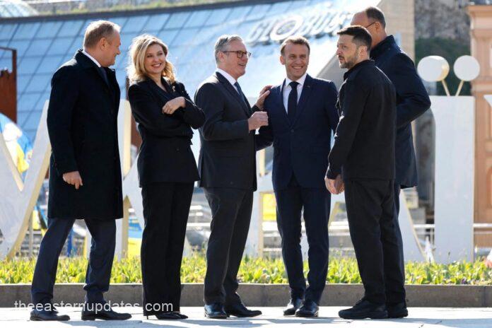 European Leaders Arrive Kyiv In Show Of Solidarity Against Russia