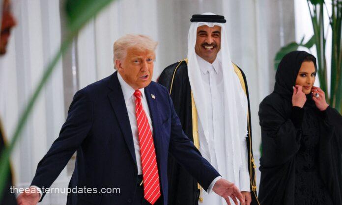Trump Attends State Dinner At Presidential Palace In Abu Dhabi
