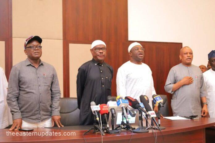 Wike Hosts Ortom, Ikpeazu, Uguanyi, Other PDP Stakeholders