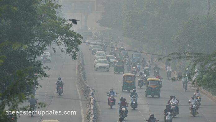 Thick Smog Blankets New Delhi After Diwali Fireworks
