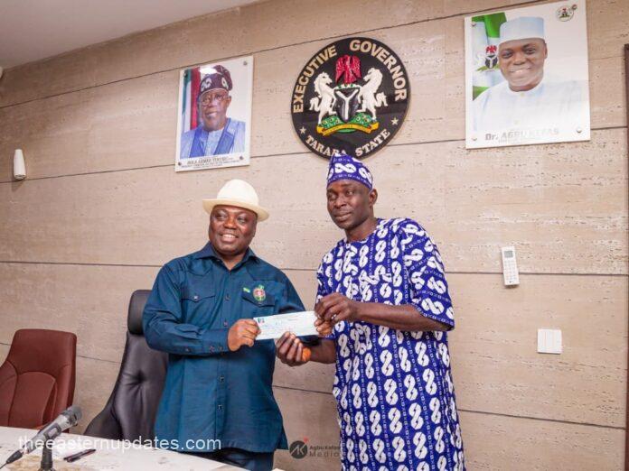 Defection: Taraba Gov Kefas Receives APC Membership Card