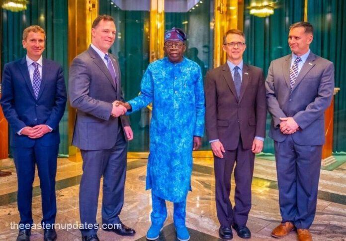 Tinubu Receives US Military Delegation At Aso Rock