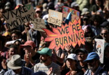 Thousands March In Geneva, Lausanne Over Climate Inaction Climate protesters march in Geneva and Lausanne