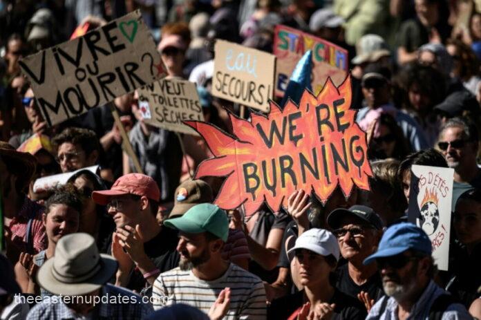 Climate protesters march in Geneva and Lausanne