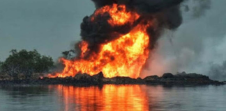 Eleme Gas Pipeline Blast Injures 20; Residents Cite Leak Image accompanying report on a gas pipeline explosion in Eleme, Rivers State